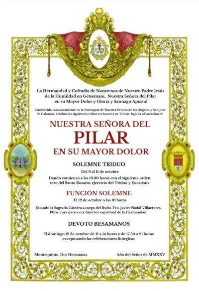 cultos a la virgen del pilar